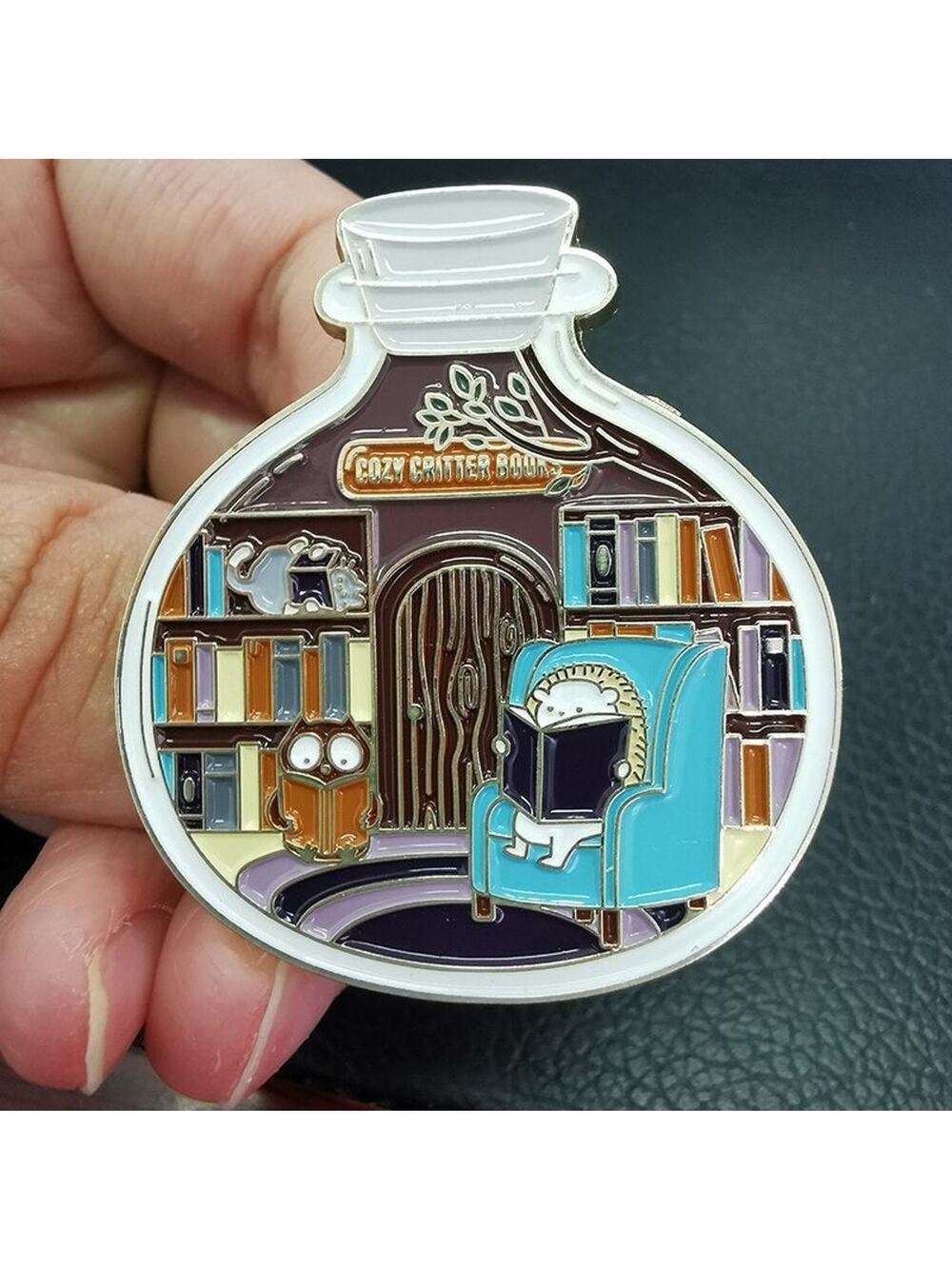 Library In a Bottle Enamel Pins 274